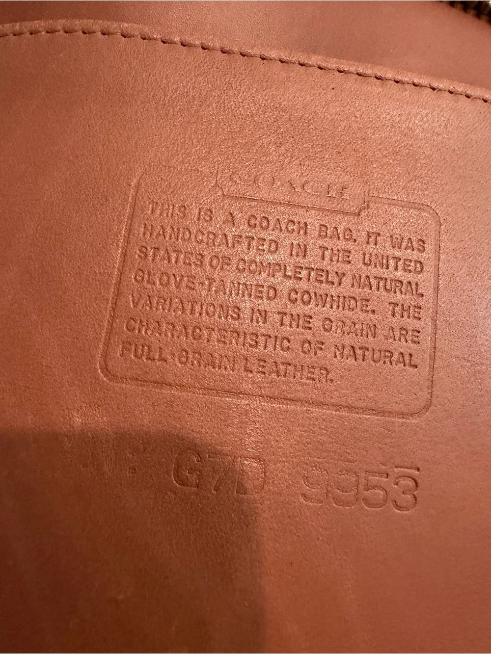 COACH 90’s Vintage Duffle in British Tan EXCELLENT